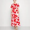 Marimekko Fenja Pulloposti Poplin Dress - Maxi Dress - Red