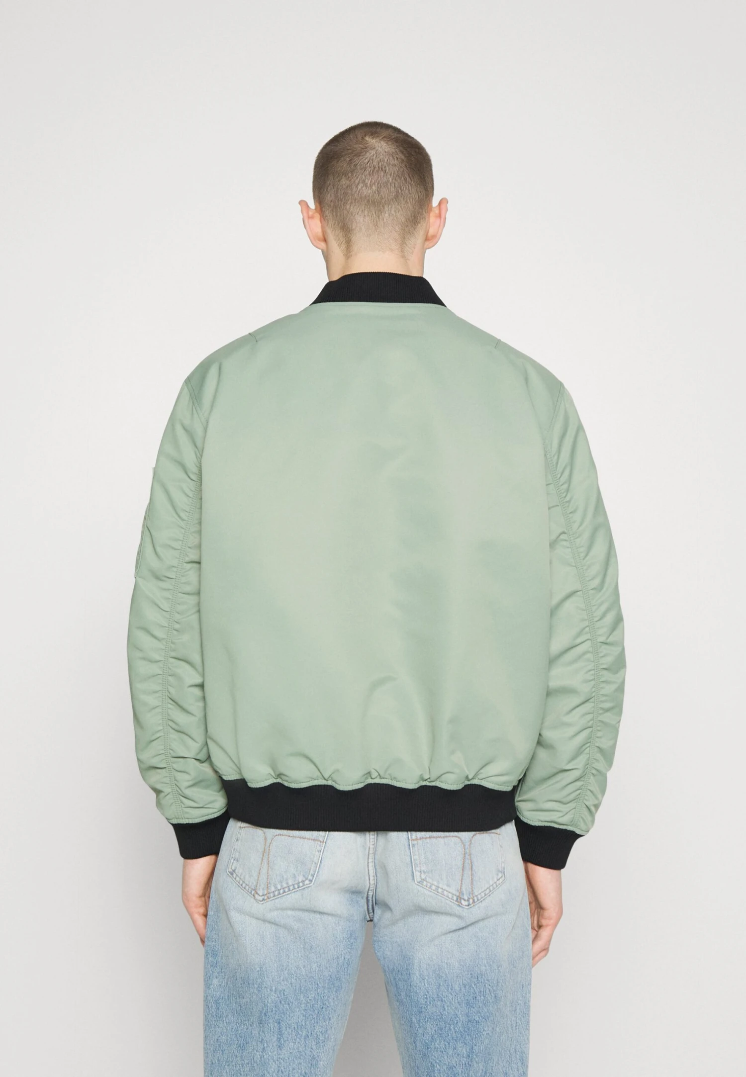 Hugo Byler - Bomber Jacket - Light Pastel Green 3 Hugo Byler - Bomber Jacket - Light Pastel Green - Image 3