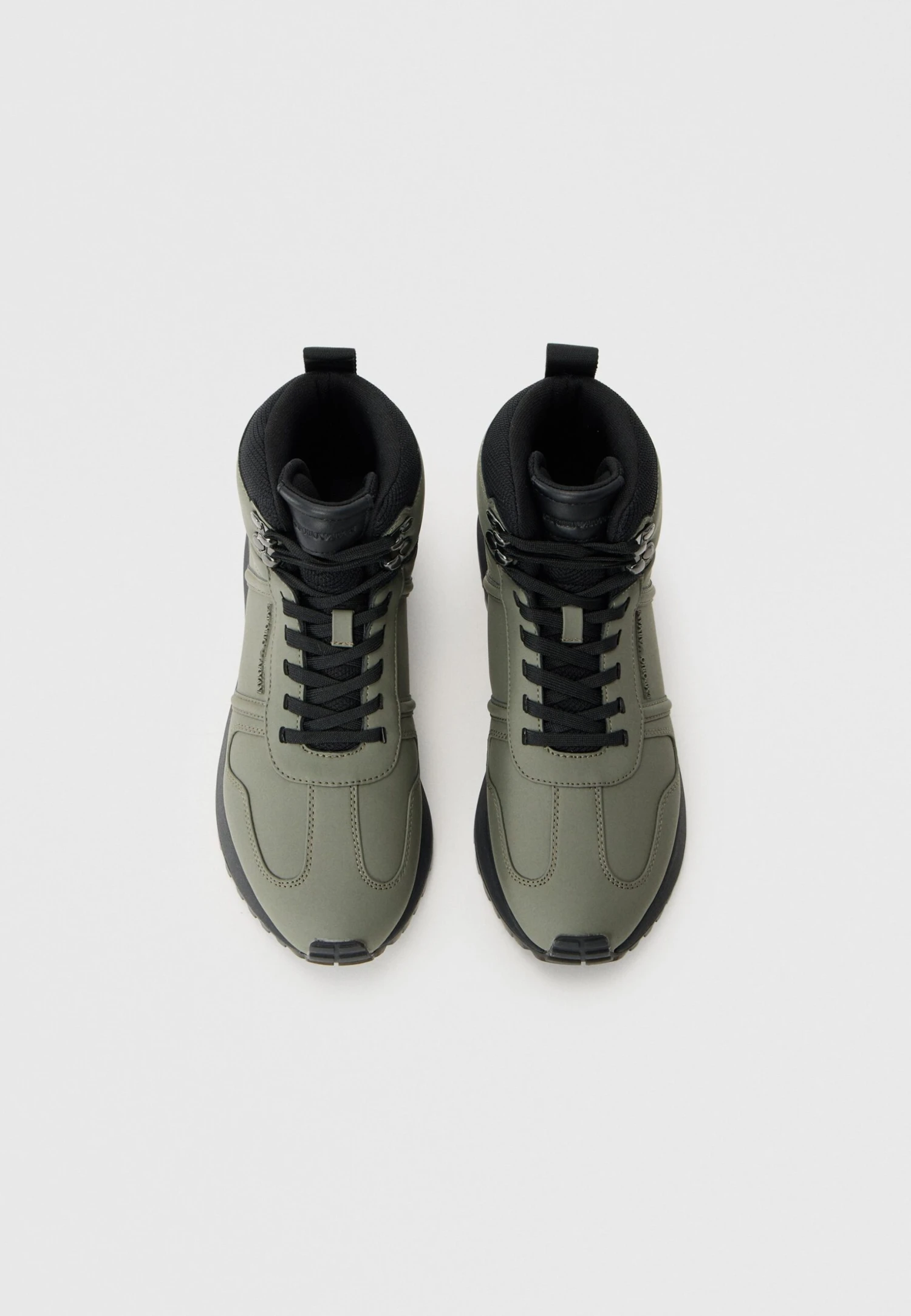 Emporio Armani DUSTY - High-top Trainers - Olive/black 4 Emporio Armani DUSTY - High-top Trainers - Olive/black - Image 4