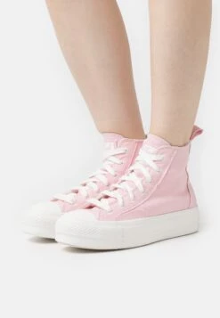 Converse Chuck Taylor All Star Lift - High-Top Trainers - Sunrise Pink/Vintage White