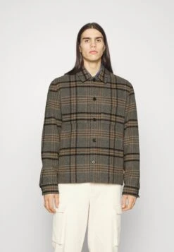 Les Deux Marseille Hybrid - Light Jacket - Dark Grey Melange/Dark Sand