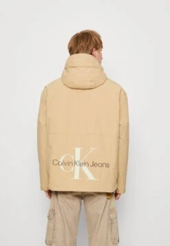 Calvin Klein Jeans Archival Monologo - Light Jacket - Travertine