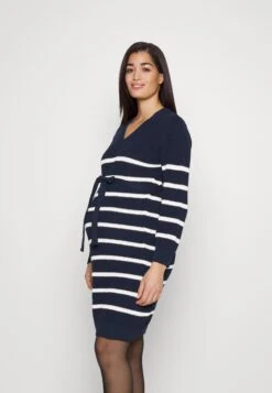 Mamalicious Mlpixie Dress - Jersey Dress - Dark Blue