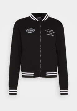 College Varsity Jacket - Zip-Up Sweatshirt - Black -Modern Classic Shoes Store 50e2c8d5e83d49f9a6192215a5ea9e79