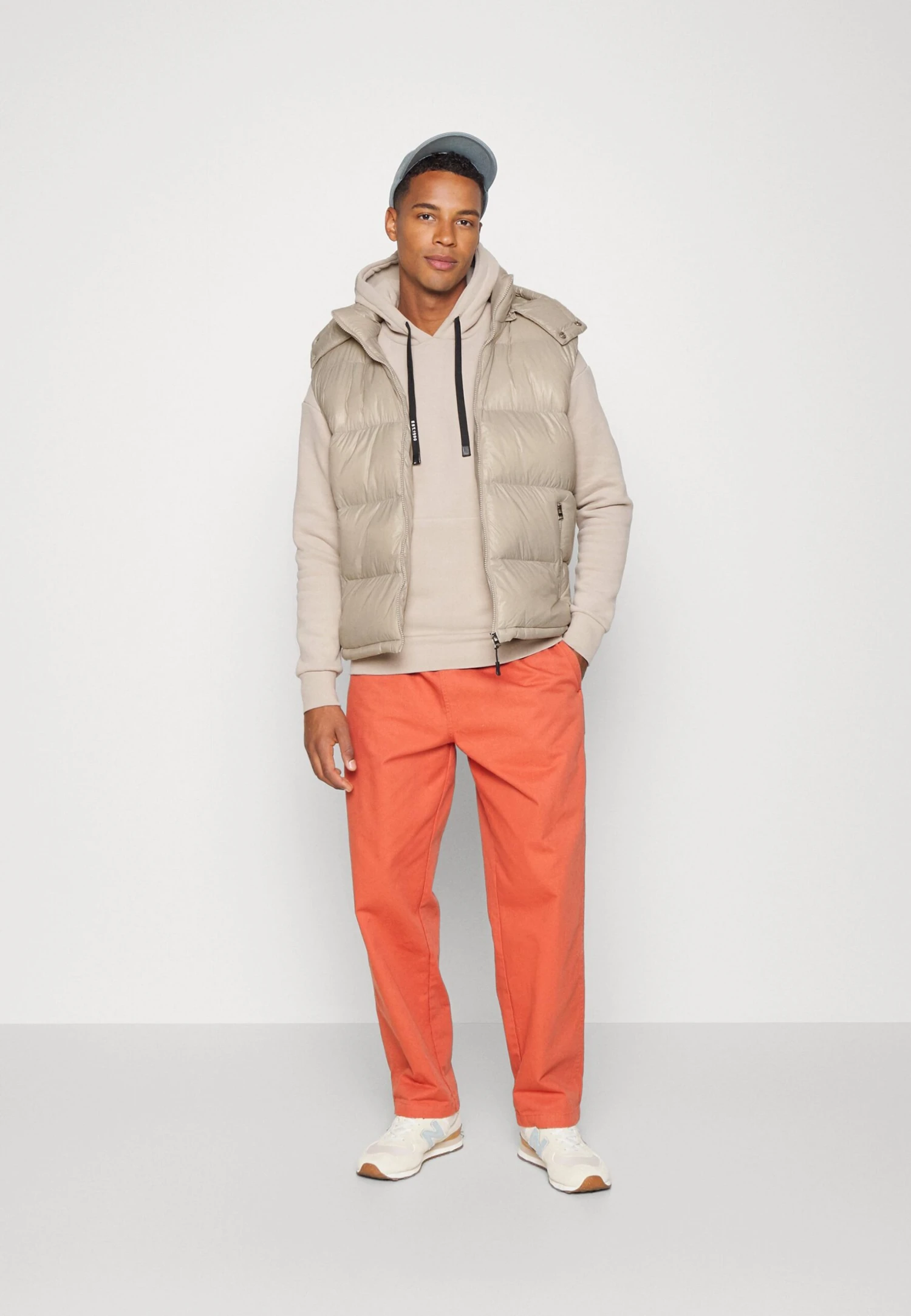 BRAVE SOUL Jaredgilstn - Waistcoat - Stone 2 BRAVE SOUL Jaredgilstn - Waistcoat - Stone - Image 2