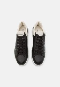 Emporio Armani Trainers - Black/Off White -Modern Classic Shoes Store 522d8a2124784b359c2c05cb579a6b57