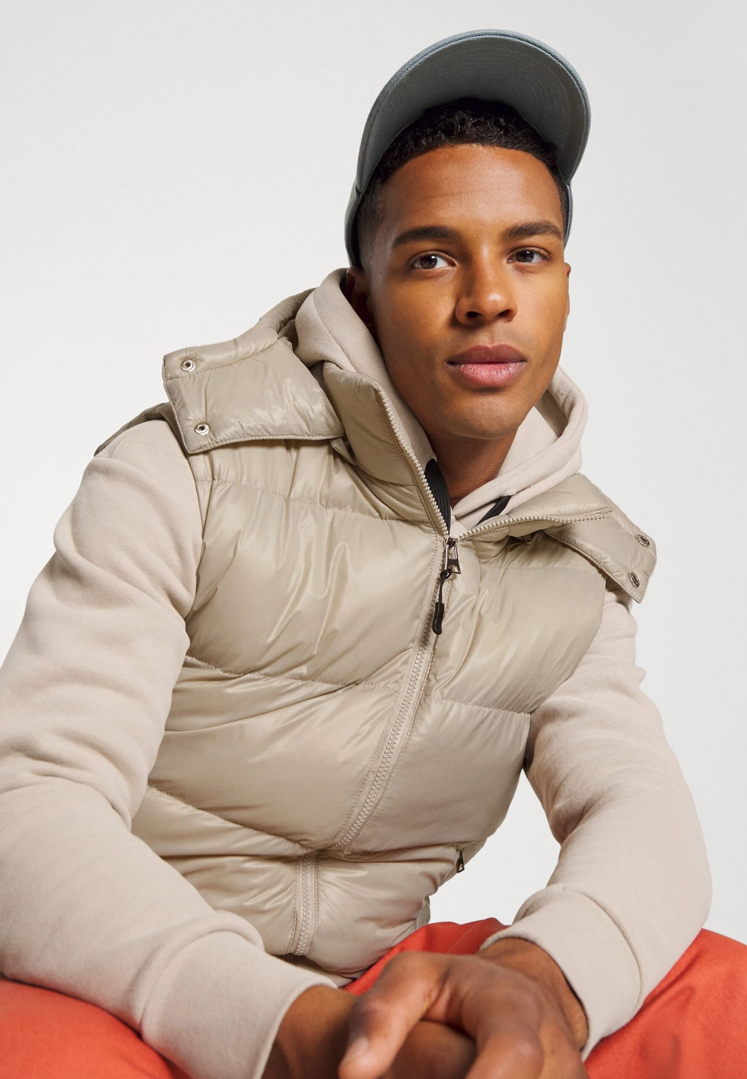 BRAVE SOUL Jaredgilstn - Waistcoat - Stone 5 BRAVE SOUL Jaredgilstn - Waistcoat - Stone - Image 5