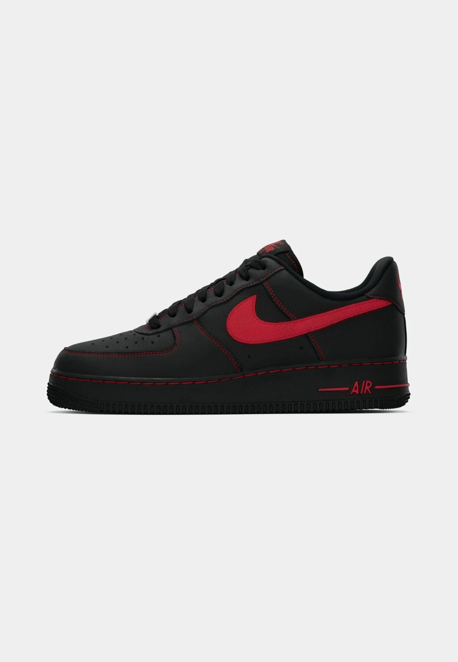 Nike Sportswear AIR FORCE 1 - Trainers - Black/university Red 2 Nike Sportswear AIR FORCE 1 - Trainers - Black/university Red - Image 2