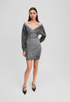 Karl Lagerfeld Jeans OFF-SHOULDER DRESS - Jumper Dress - Monument