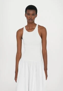 Staud YAMILA DRESS - Maxi Dress - White -Modern Classic Shoes Store 5597bf3a73444d6484843bebf0cf8393