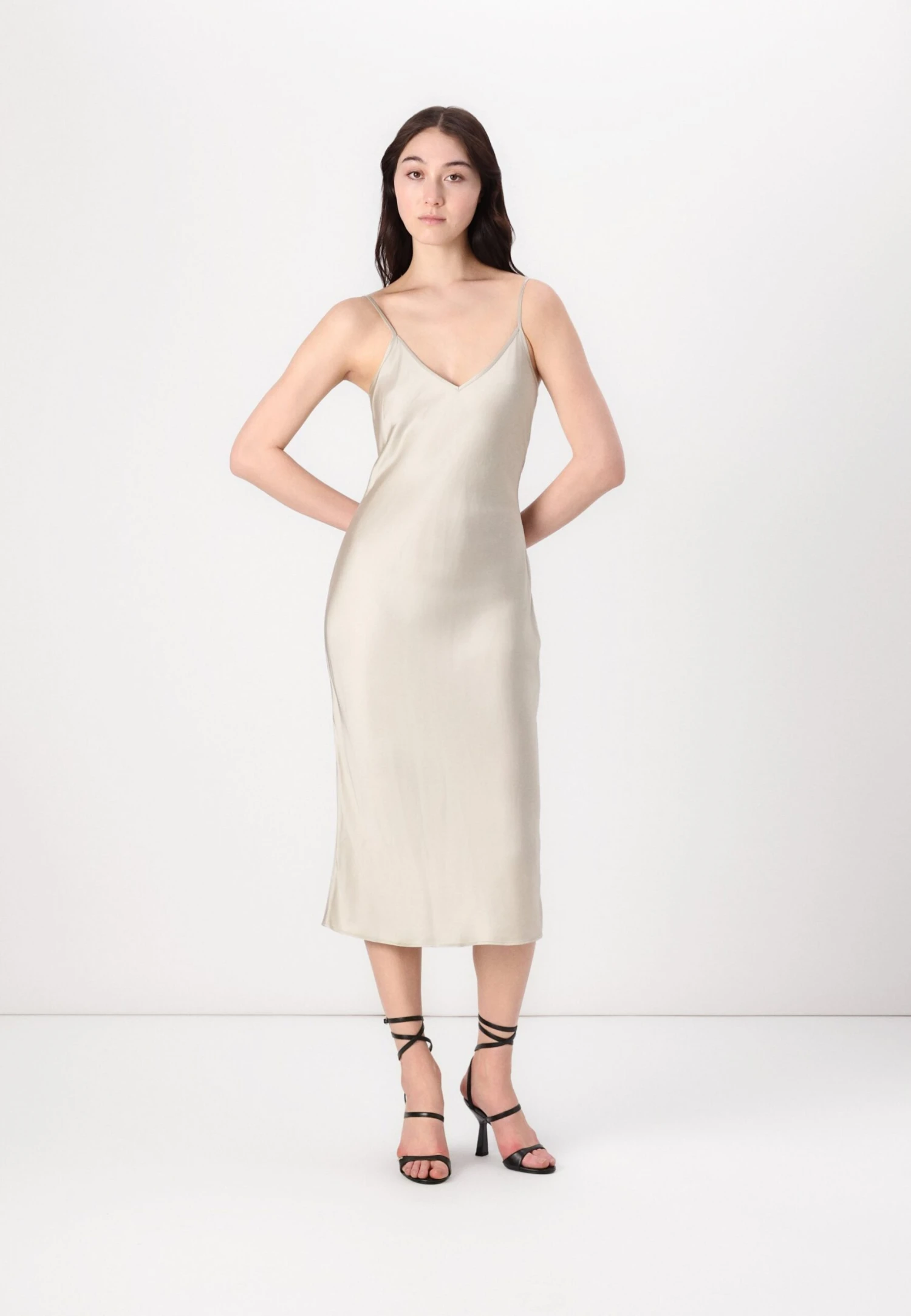 SAMSØE SAMSØE SHARON STRAP DRESS - Cocktail Dress / Party Dress - Agate Gray 2 SAMSØE SAMSØE SHARON STRAP DRESS - Cocktail Dress / Party Dress - Agate Gray - Image 2