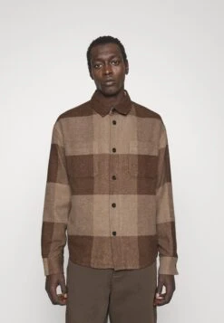 Les Deux Jacob Hybrid - Light Jacket - Coffee Brown/Walnut