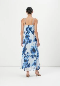 ONLY ONLELENA VIKKI LIFE STRAP DRESS - Maxi Dress - Cloud Dancer/blue -Modern Classic Shoes Store 58855373615f425a8c0db8caae325bf3