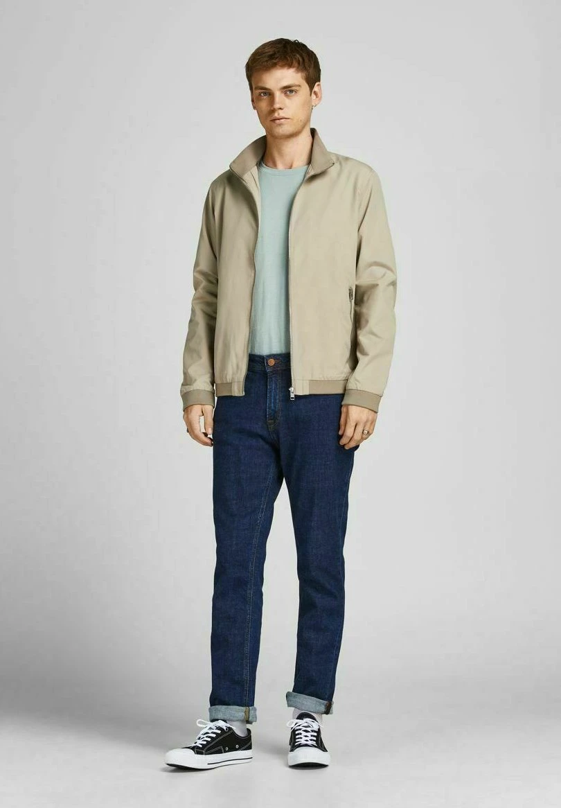 Jack & Jones Jjerush Harrington- Bomber Jacket - Beige 2 Jack & Jones Jjerush Harrington- Bomber Jacket - Beige - Image 2