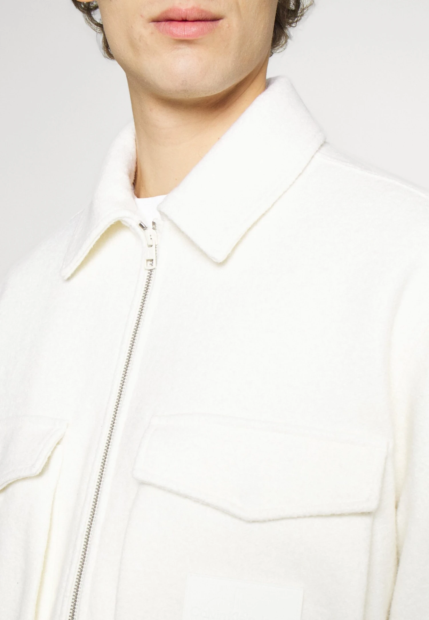 Calvin Klein Jeans Boxy - Summer Jacket - Ivory 6 Calvin Klein Jeans Boxy - Summer Jacket - Ivory - Image 6