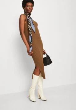 Marc O'Polo Sleeveless Round Neck - Shift Dress - Earthy Brown -Modern Classic Shoes Store 59c20fa0774841d5a792edc93c6e2f64