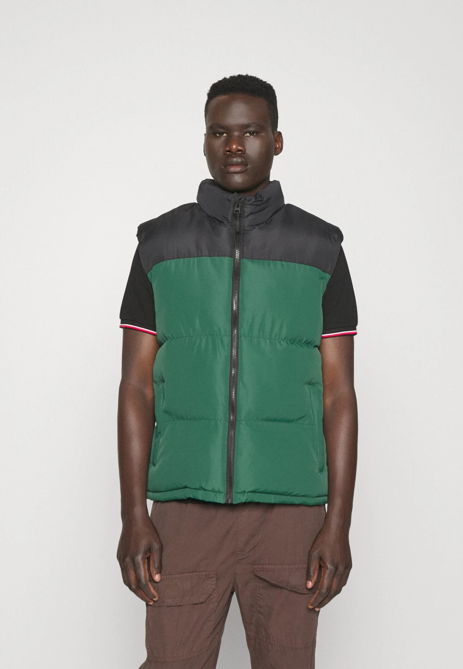 BRAVE SOUL Waistcoat - Green 1 BRAVE SOUL Waistcoat - Green