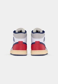 AIR JORDAN 1 MID - High-top Trainers - White/deep Royal Blue/university Red/neutral Grey/sail -Modern Classic Shoes Store 5a6164b49c2d49a98851e73d13e66b38