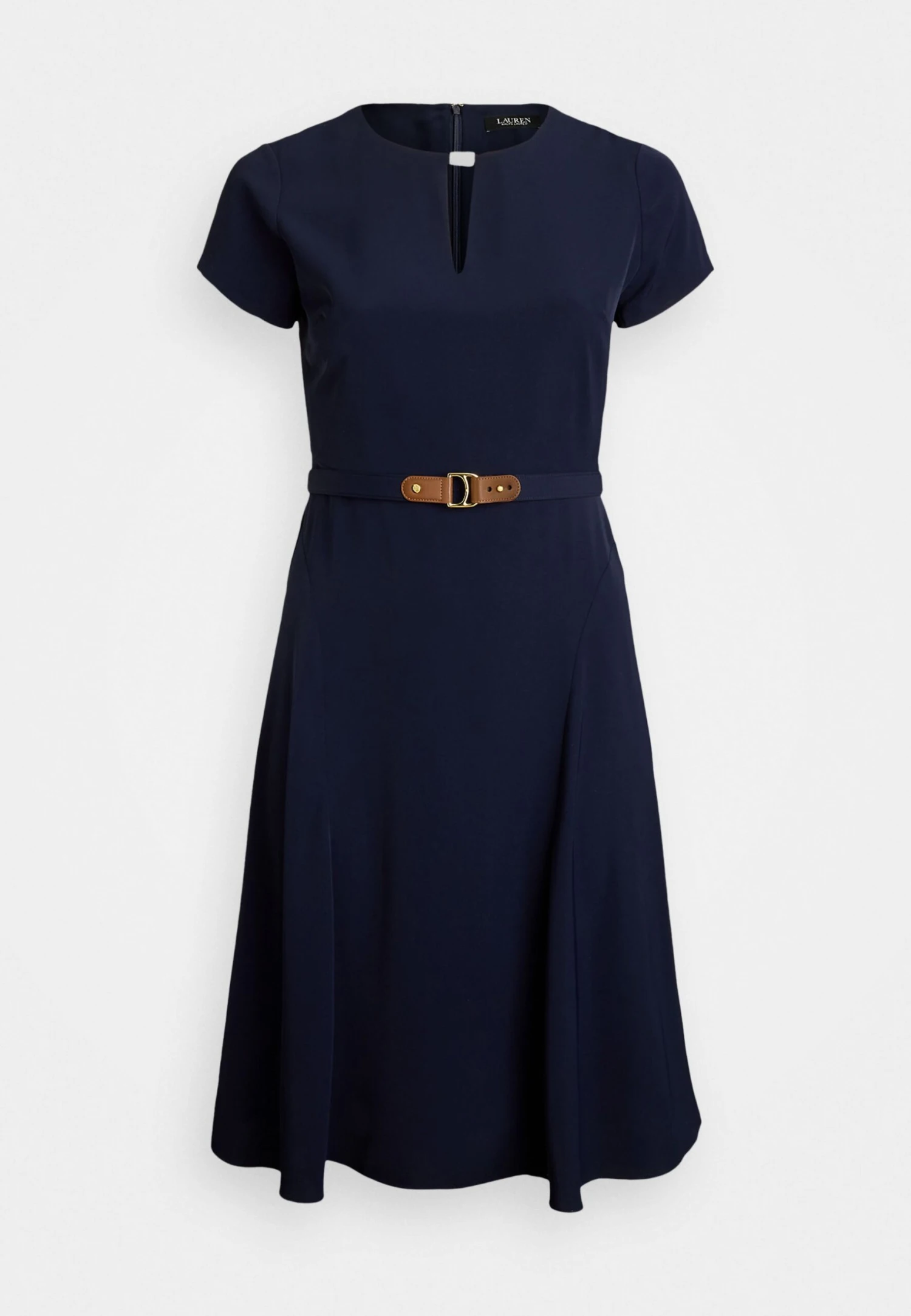 BELTED GEORGETTE DRESS - Day Dress - Black 6 BELTED GEORGETTE DRESS - Day Dress - Black - Image 6