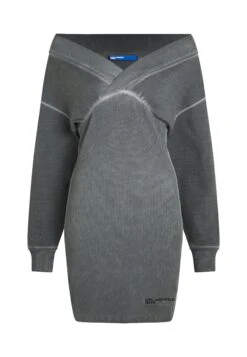 Karl Lagerfeld Jeans OFF-SHOULDER DRESS - Jumper Dress - Monument -Modern Classic Shoes Store 5b708496678a4643b2ad7a6905d04405
