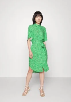 Monki Shirt Dress - Green Bright/Medow Green