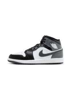 AIR JORDAN 1 MID - High-top Trainers - White/black/lt Smoke Grey -Modern Classic Shoes Store 5d26088557574ee7aba11e1eba081818