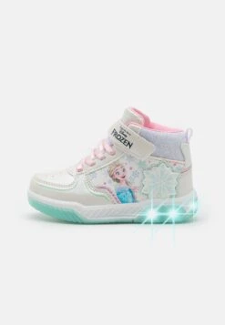 Friboo FROZEN BLINKING SHOES - High-top Trainers - White/light Pink/light Blue