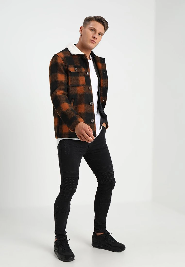 BRAVE SOUL Augustus - Summer Jacket - Brown/Orange 2 BRAVE SOUL Augustus - Summer Jacket - Brown/Orange - Image 2