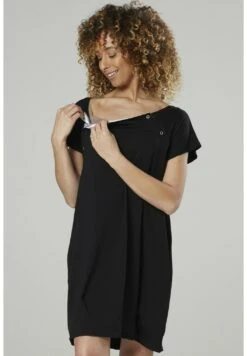 Happy Mama Maternity And Breastfeeding Nightshirt - Jersey Dress - Black -Modern Classic Shoes Store 5e78705c7da94ca58c0c9a9c62afe21d