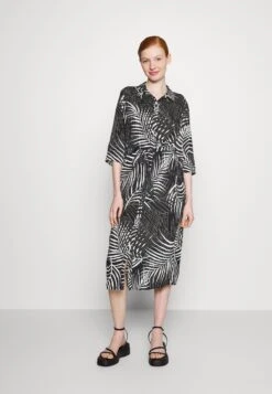 ONLY Onlfrida Shirt Dres- Shirt Dress - Black Aop:Frida Palm