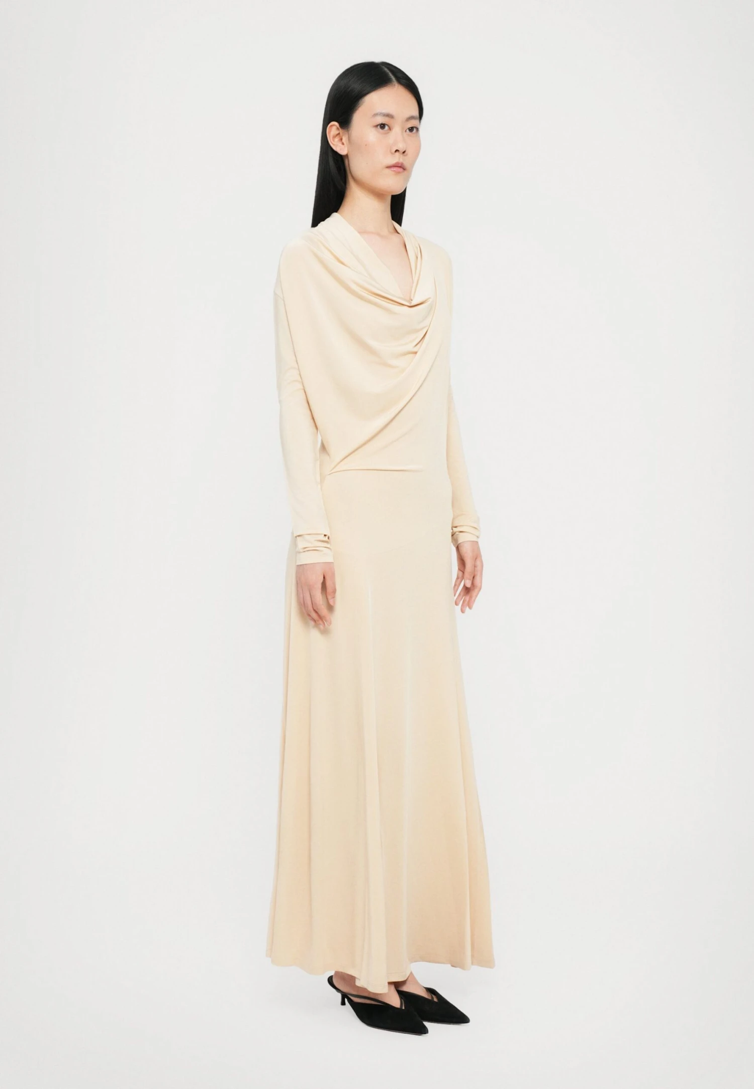 TOVE EADAN DRESS - Jersey Dress - Burnt Cream 4 TOVE EADAN DRESS - Jersey Dress - Burnt Cream - Image 4