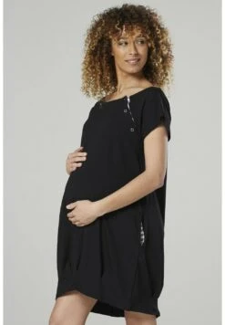 Happy Mama Maternity And Breastfeeding Nightshirt - Jersey Dress - Black -Modern Classic Shoes Store 61d4e0b4813246af835886634f5dbf65