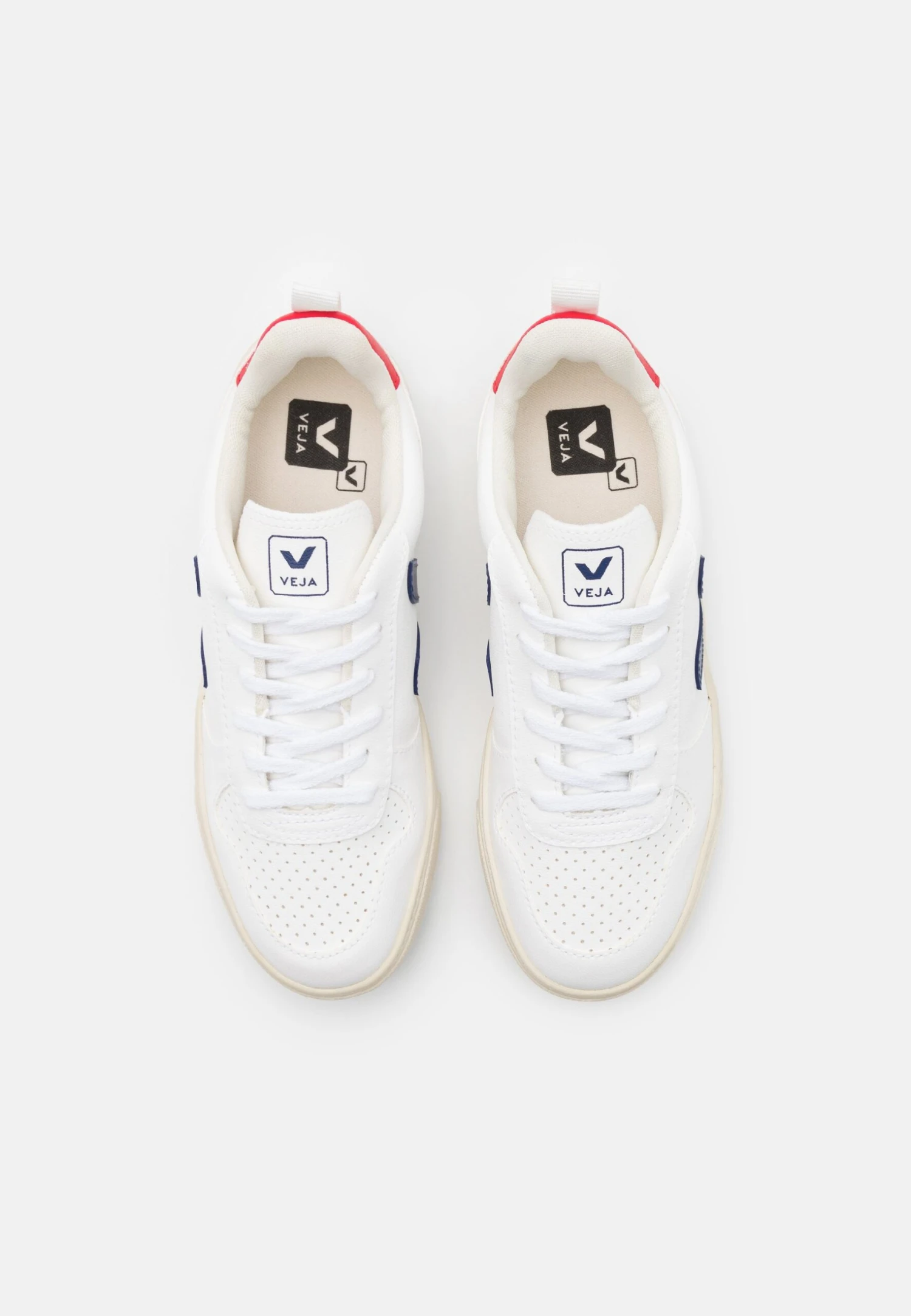 Veja Small V-10 Laces Unisex - Trainers - White/Cobalt/Pekin 4 Veja Small V-10 Laces Unisex - Trainers - White/Cobalt/Pekin - Image 4