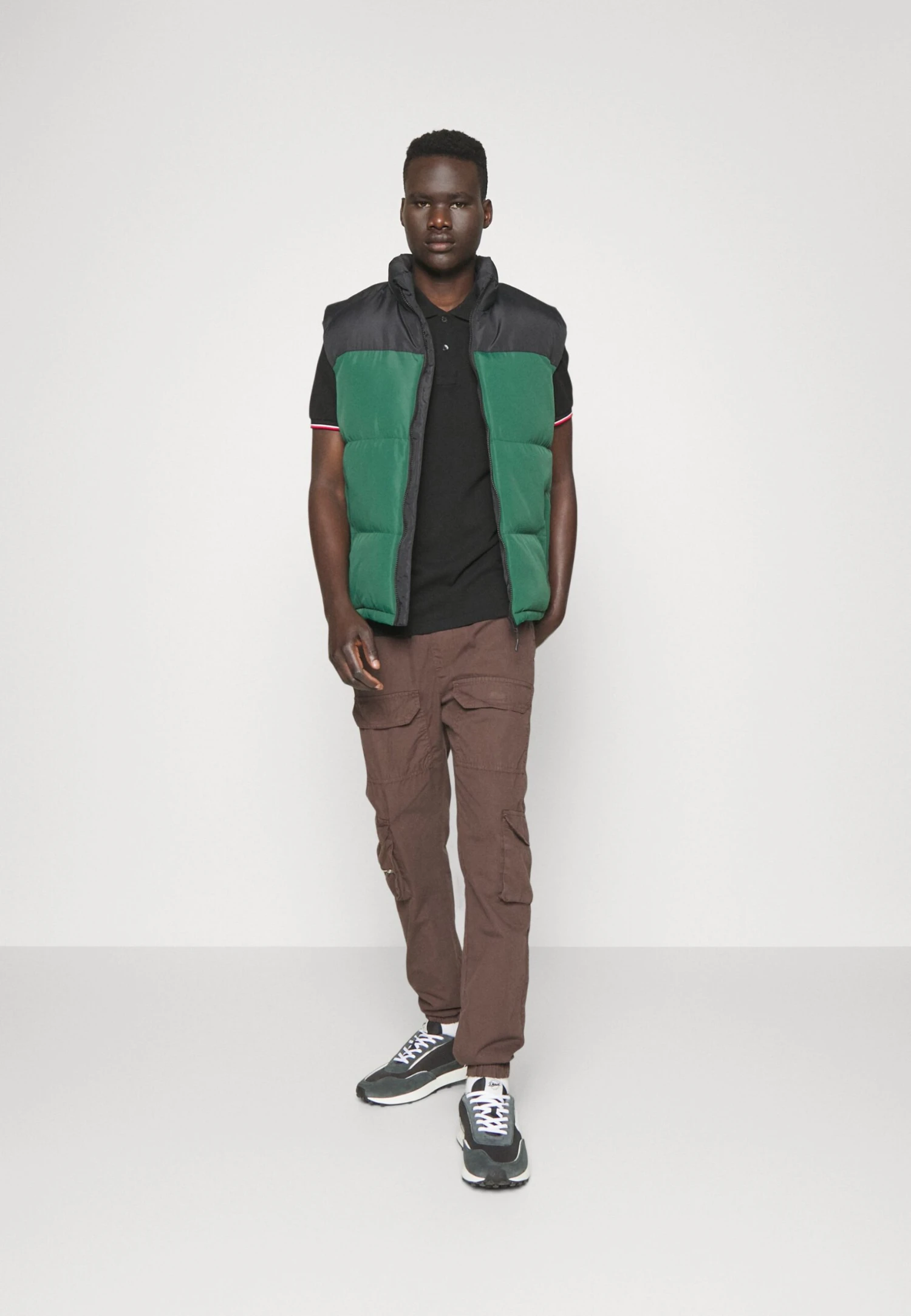 BRAVE SOUL Waistcoat - Green 2 BRAVE SOUL Waistcoat - Green - Image 2