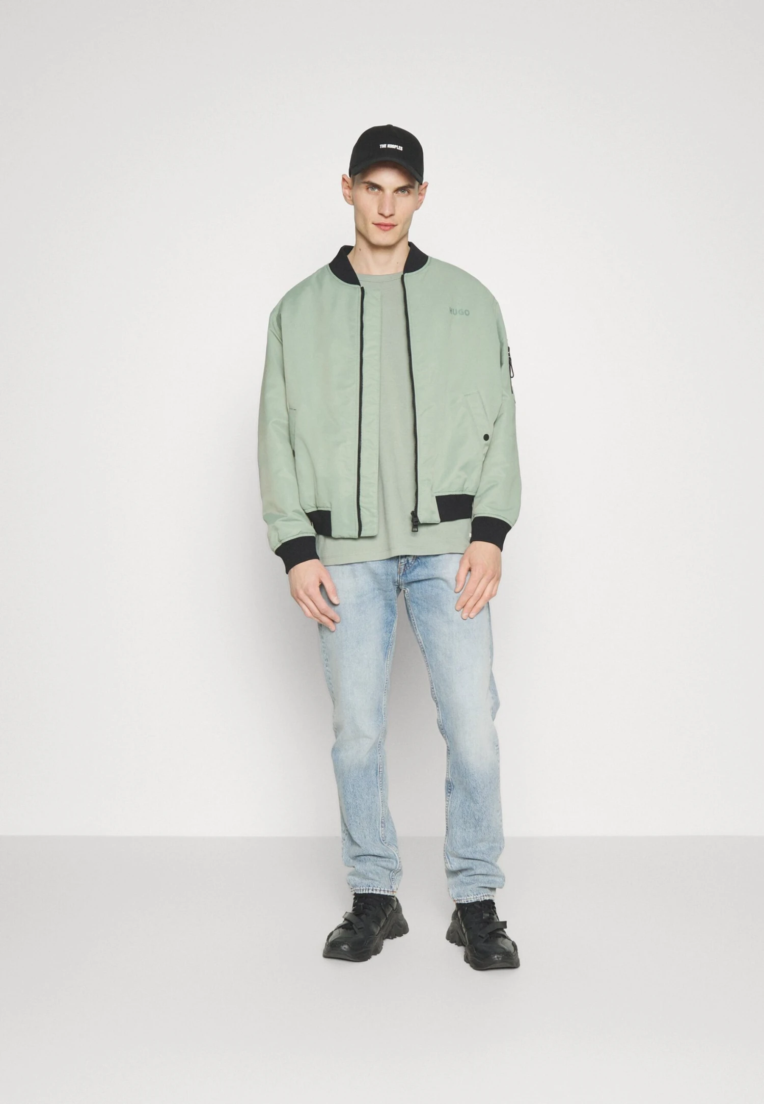 Hugo Byler - Bomber Jacket - Light Pastel Green 2 Hugo Byler - Bomber Jacket - Light Pastel Green - Image 2