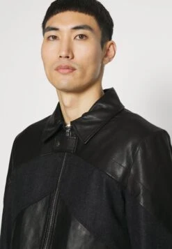 Marco- Leather Jacket - Black -Modern Classic Shoes Store 65a7efe6420b44adb6ad14cabb6c700f