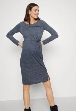 Mamalicious Mlvenice June Dress - Jersey Dress - Dark Blue -Modern Classic Shoes Store 66e336b36efe48faaa72370d5decc491