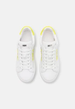 DKNY Abeni Lace Up- Trainers - Bright White/Chartreuse 11 DKNY Abeni Lace Up- Trainers - Bright White/Chartreuse -Modern Classic Shoes Store 6824b6809b9743d398256b770949e17b