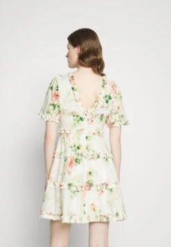 Needle & Thread Harlequin Rose Mini Dress - Cocktail Dress / Party Dress - Moonshine -Modern Classic Shoes Store 685ba98e10094f5f969703753b645980