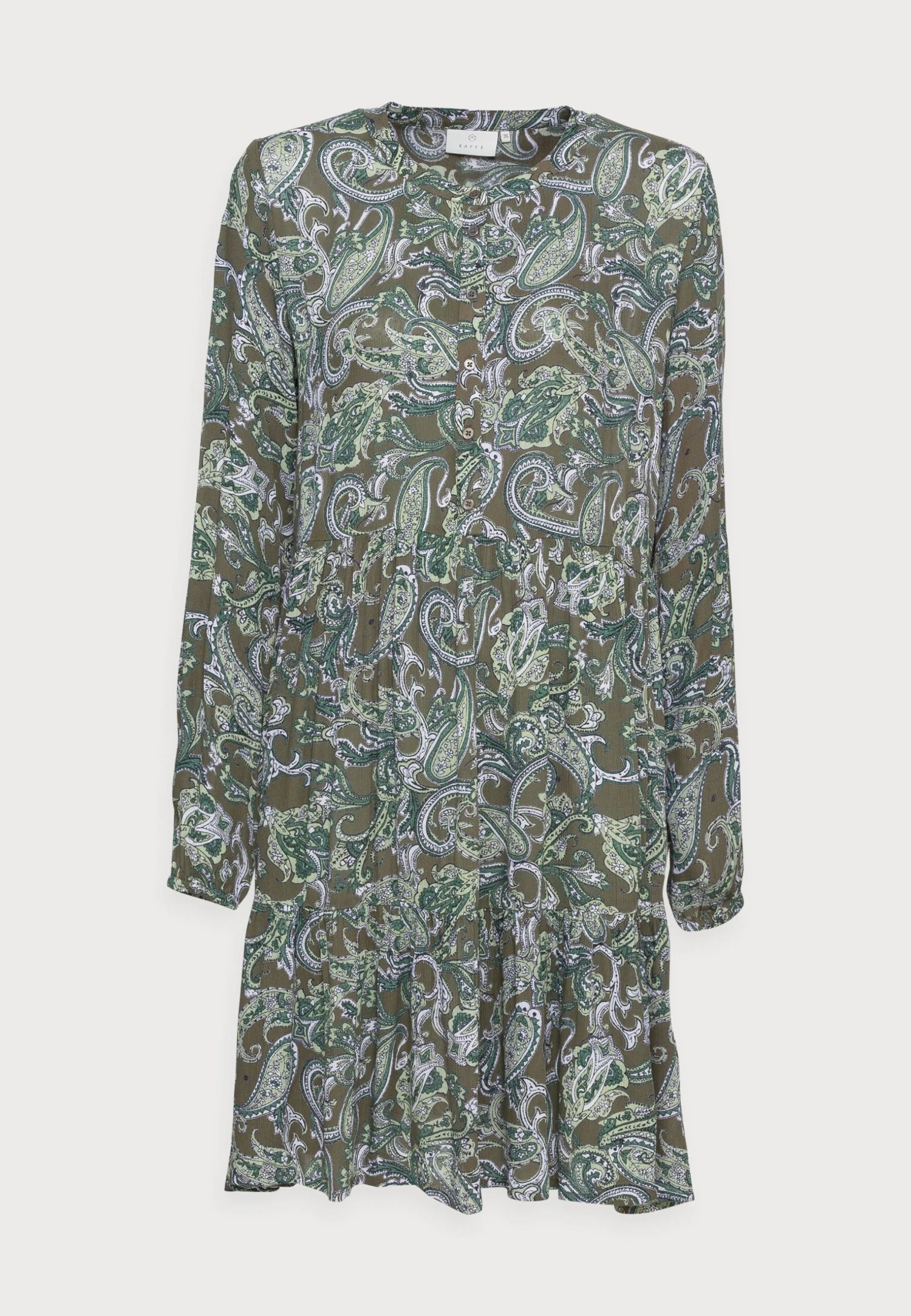 Kaffe Evity Amber Dress - Shirt Dress - Green 5 Kaffe Evity Amber Dress - Shirt Dress - Green - Image 5