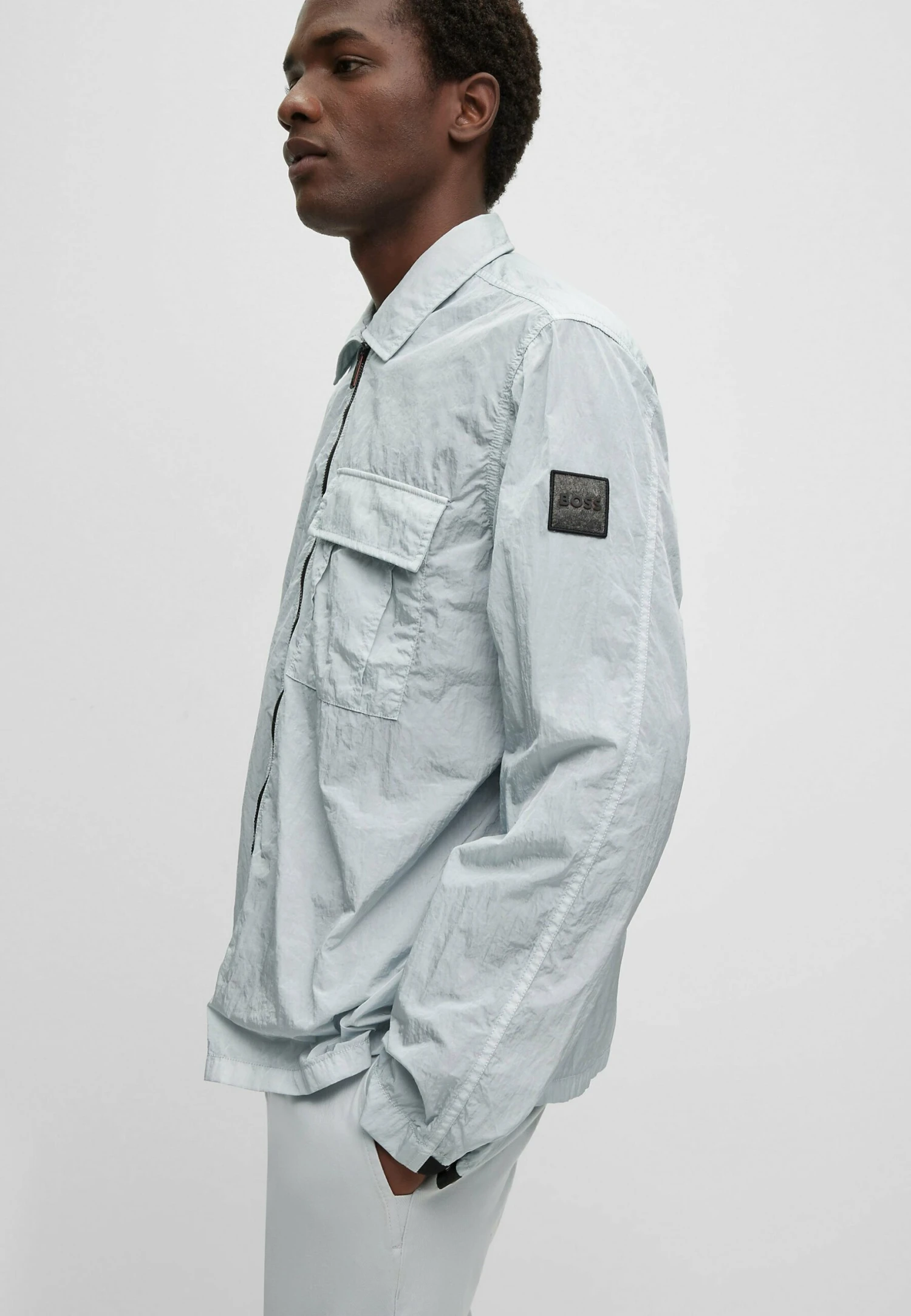 Boss Loony - Summer Jacket - Light Grey 4 Boss Loony - Summer Jacket - Light Grey - Image 4