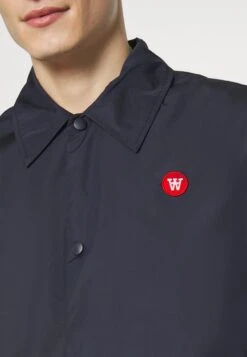 Wood Wood Ali Coach Jacket - Summer Jacket - Navy -Modern Classic Shoes Store 69258ddb4196458ea5998567db3839db