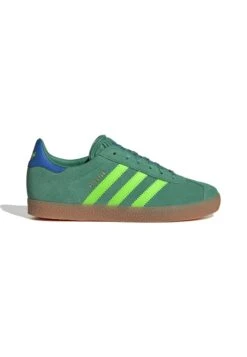 Adidas Originals GAZELLE KIDS - Trainers - Semi Court Green Solar Green Bluebird -Modern Classic Shoes Store 6a0268630bba49deb4b9df41f8df4f74
