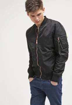 Alpha Industries Ma-1 Vf Lw - Bomber Jacket - Black Kopper