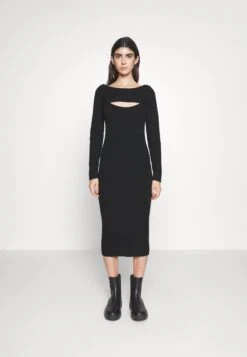 Calvin Klein Layered Dress - Jumper Dress - Black