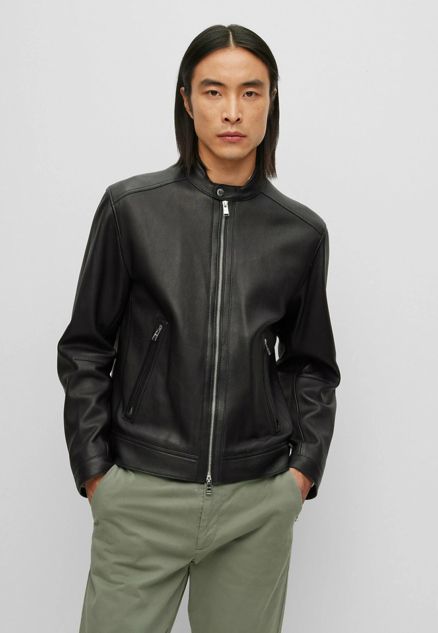 Boss Monty - Leather Jacket - Black One 1 Boss Monty - Leather Jacket - Black One