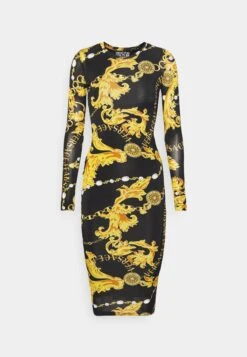 Jersey Dress - Black/Gold -Modern Classic Shoes Store 6d309daaaf724ce083eaaee583c7037d