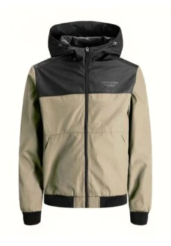 Jack & Jones Hood Noos - Summer Jacket - Crockery Detail Blocking