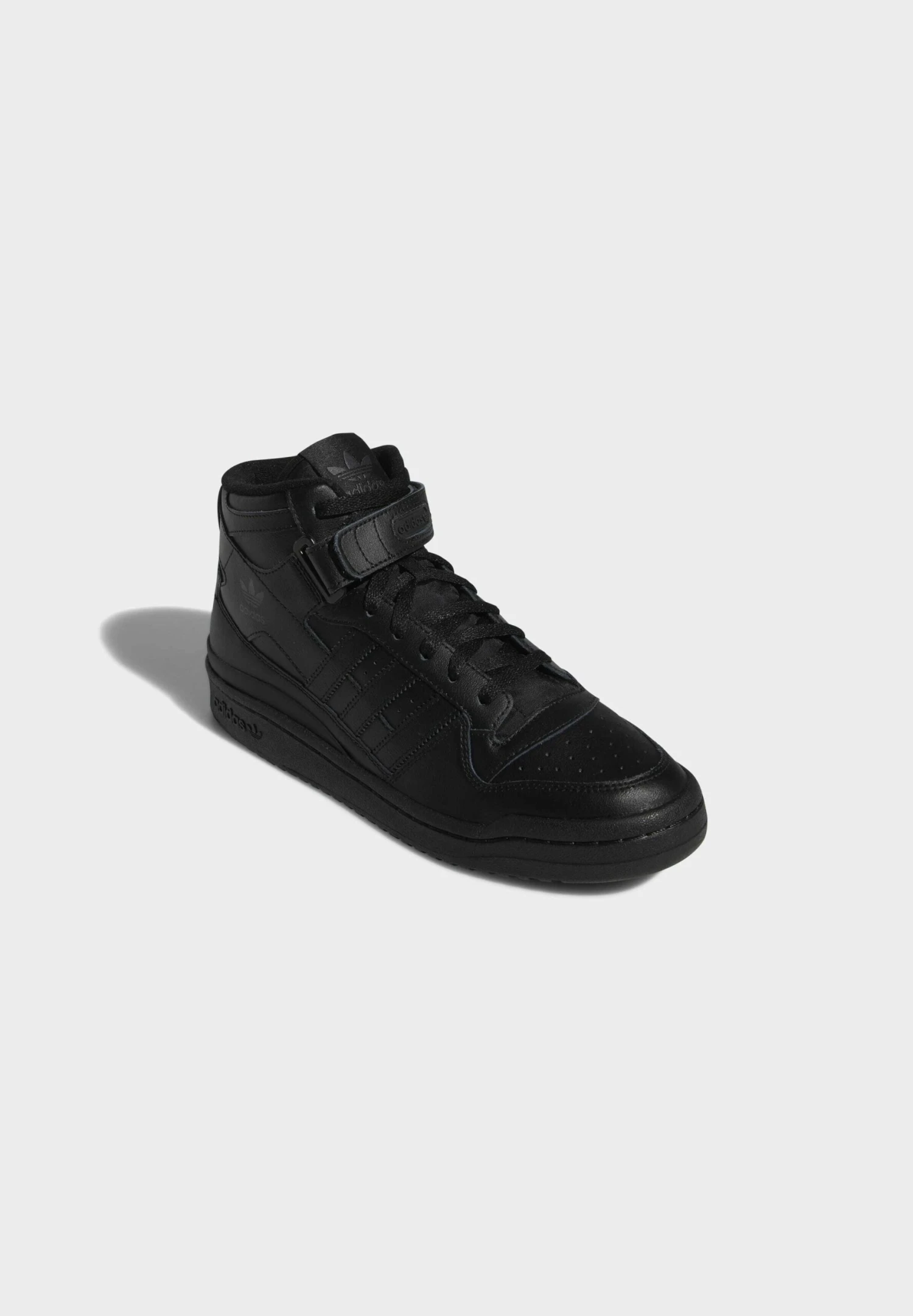 Adidas Originals Forum Mid Unisex - High-Top Trainers - Core Black/Core Black/Core Black 2 Adidas Originals Forum Mid Unisex - High-Top Trainers - Core Black/Core Black/Core Black - Image 2