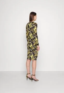 Print Logo - Jersey Dress - Black/Gold -Modern Classic Shoes Store 6eda33c09a2146a7922038c080f7145c